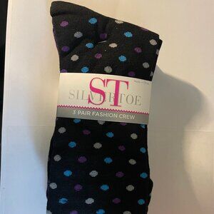 Silvertoe fashion crew socks